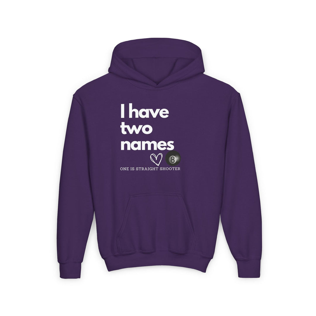 I have Two Names - 8 Ball - Unisex Youth Pullover Hoodie - BFLY BILLIARDS