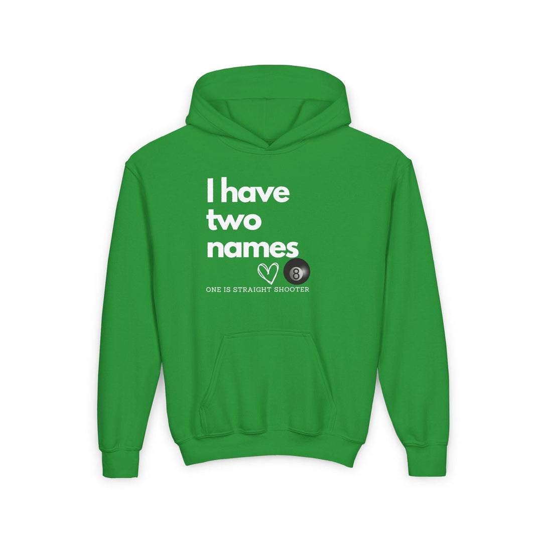 I have Two Names - 8 Ball - Unisex Youth Pullover Hoodie - BFLY BILLIARDS