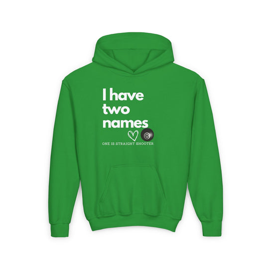 I have Two Names - 8 Ball - Unisex Youth Pullover Hoodie - BFLY BILLIARDS
