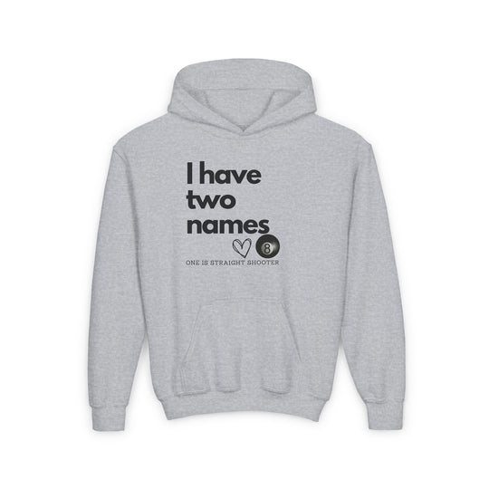 I have Two Names - 8 Ball - Unisex Youth Pullover Hoodie - BFLY BILLIARDS