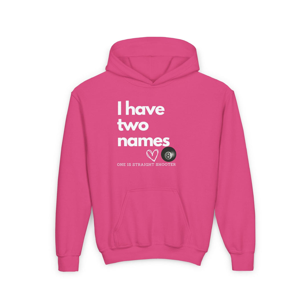 I have Two Names - 8 Ball - Unisex Youth Pullover Hoodie - BFLY BILLIARDS