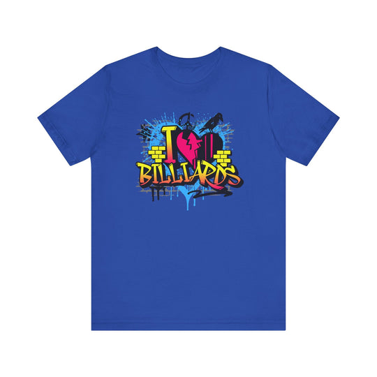 I Love Billiards Graffiti - Unisex Softstyle Tee - BFLY BILLIARDS