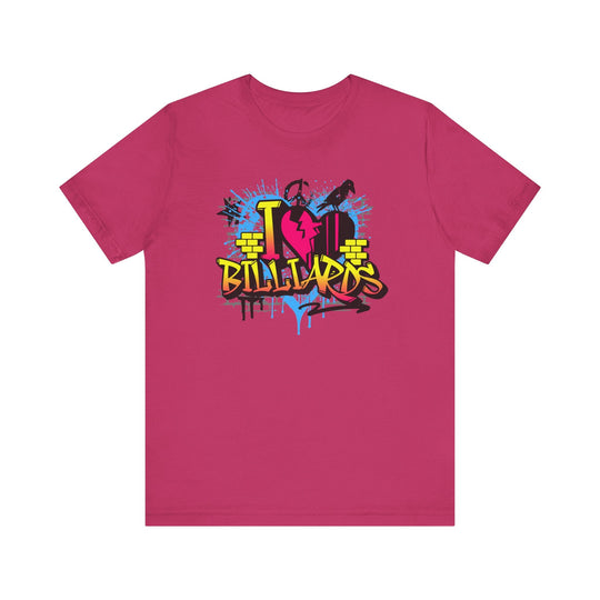I Love Billiards Graffiti - Unisex Softstyle Tee - BFLY BILLIARDS