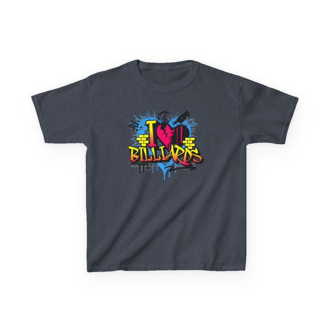 I Love Billiards Graffiti - Youth Cotton Tee - BFLY BILLIARDS