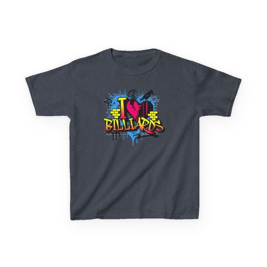 I Love Billiards Graffiti - Youth Cotton Tee - BFLY BILLIARDS