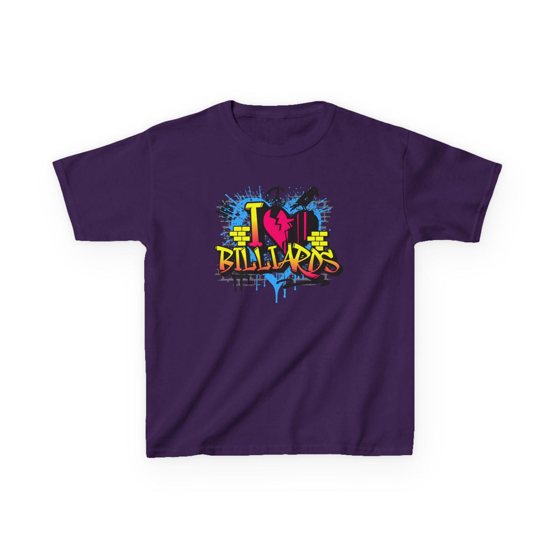 I Love Billiards Graffiti - Youth Cotton Tee - BFLY BILLIARDS