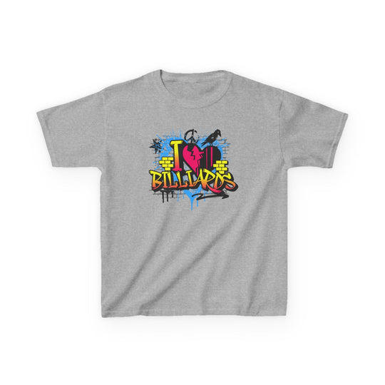 I Love Billiards Graffiti - Youth Cotton Tee - BFLY BILLIARDS