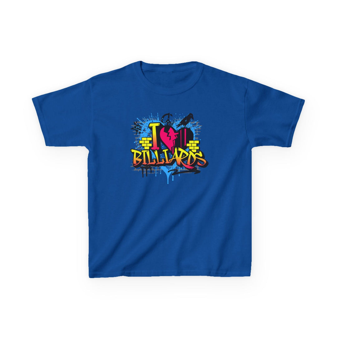 I Love Billiards Graffiti - Youth Cotton Tee - BFLY BILLIARDS