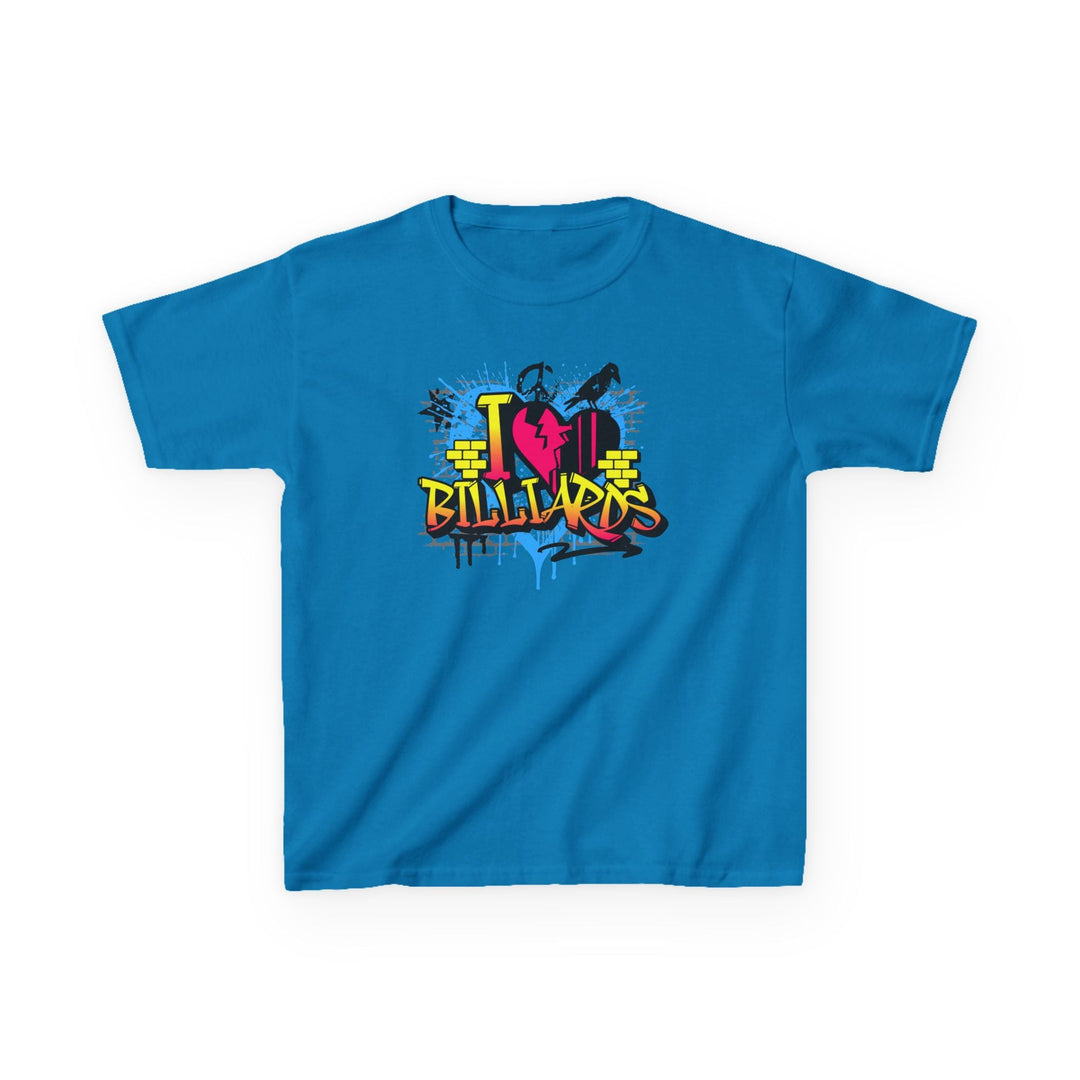 I Love Billiards Graffiti - Youth Cotton Tee - BFLY BILLIARDS