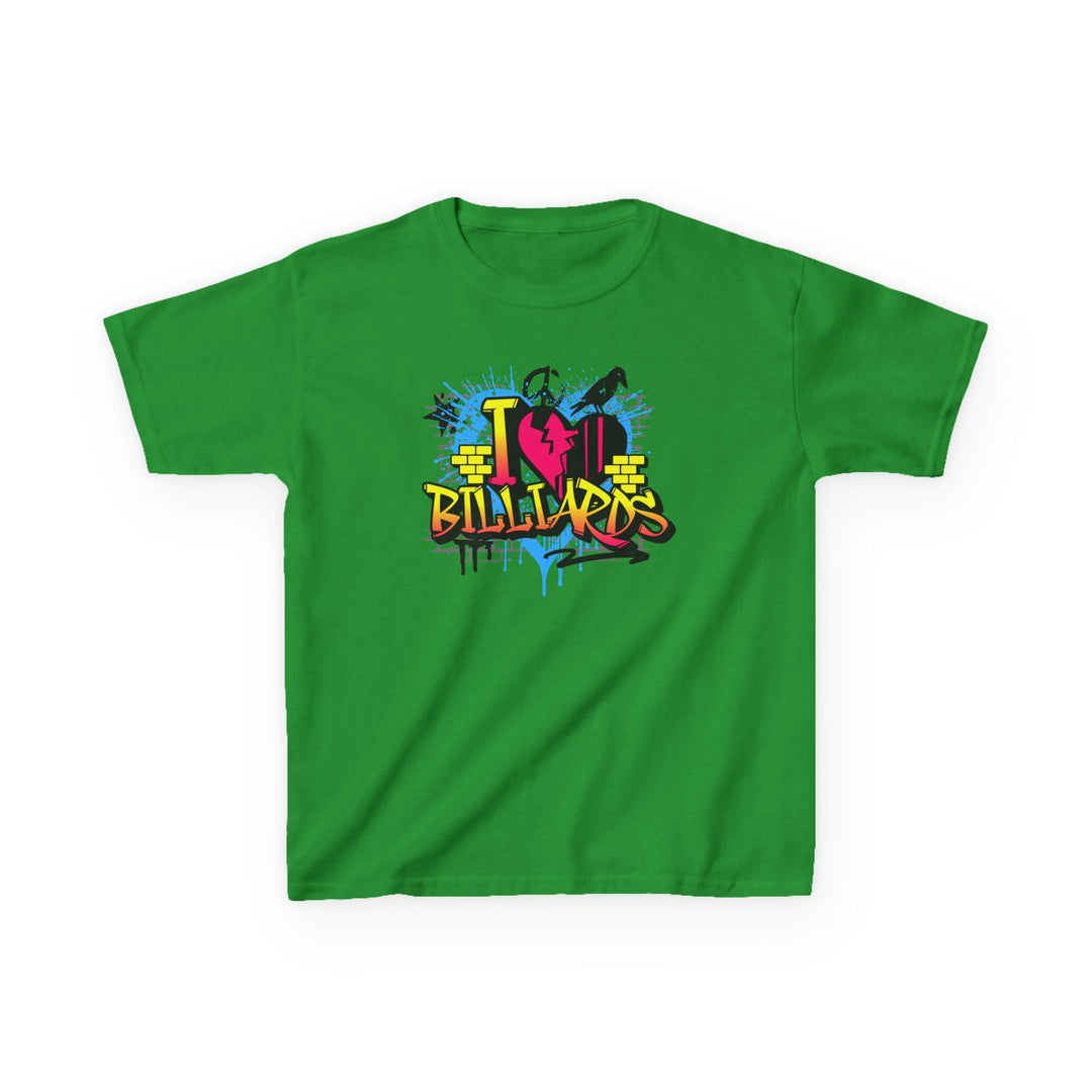 I Love Billiards Graffiti - Youth Cotton Tee - BFLY BILLIARDS