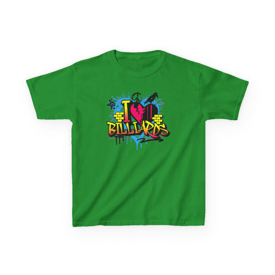 I Love Billiards Graffiti - Youth Cotton Tee - BFLY BILLIARDS