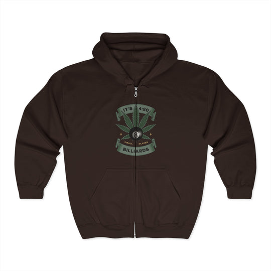 It's 4:20 - Billiards 8 Ball Player - Full Zip Hoodie - BFLY BILLIARDS