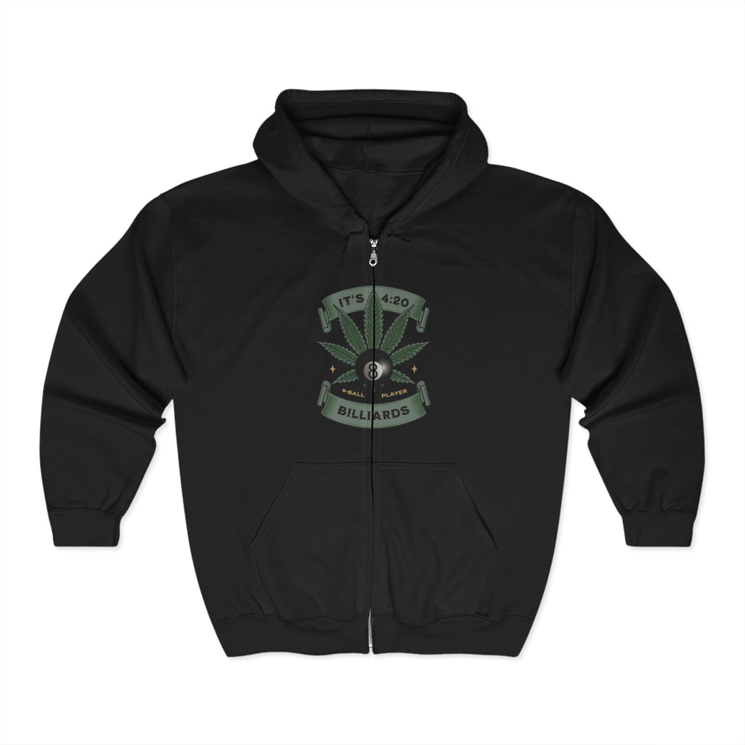 It's 4:20 - Billiards 8 Ball Player - Full Zip Hoodie - BFLY BILLIARDS