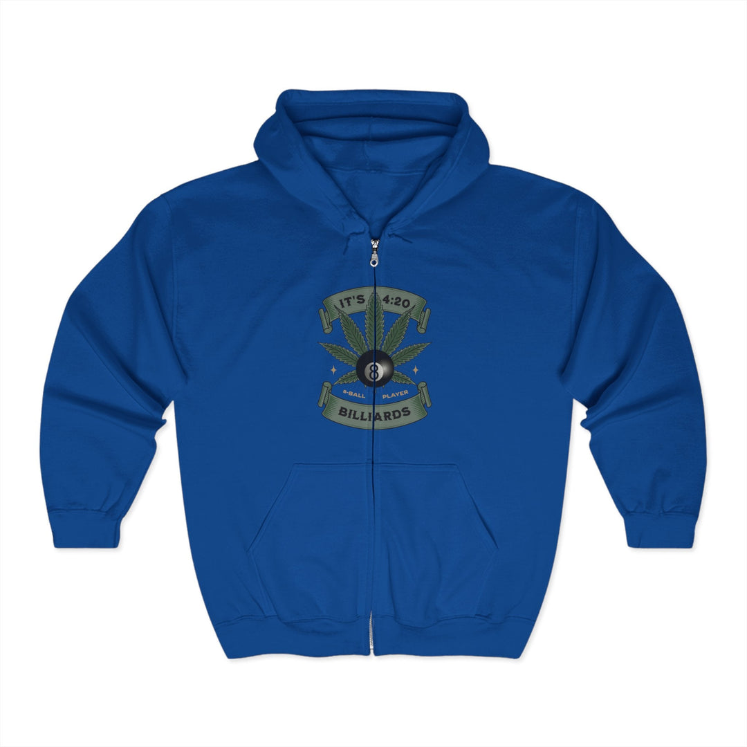 It's 4:20 - Billiards 8 Ball Player - Full Zip Hoodie - BFLY BILLIARDS