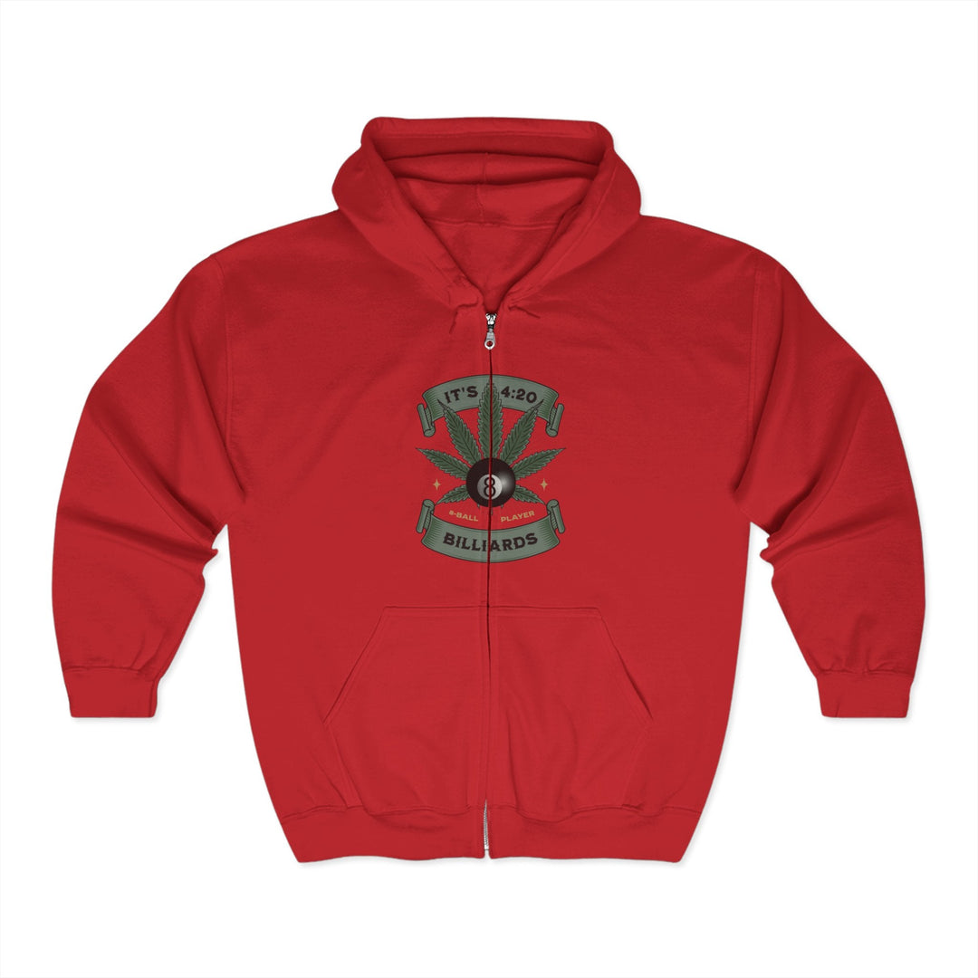 It's 4:20 - Billiards 8 Ball Player - Full Zip Hoodie - BFLY BILLIARDS