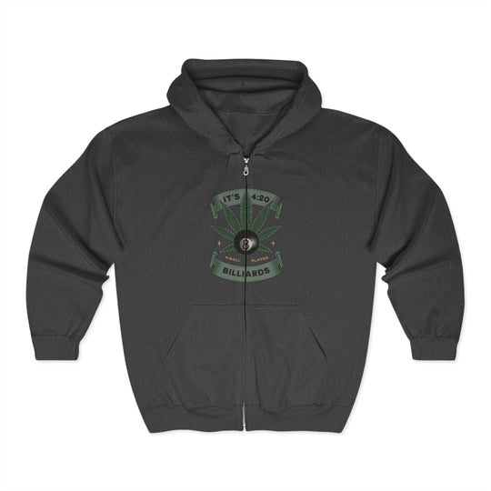 It's 4:20 - Billiards 8 Ball Player - Full Zip Hoodie - BFLY BILLIARDS