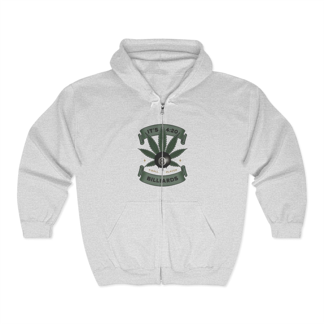 It's 4:20 - Billiards 8 Ball Player - Full Zip Hoodie - BFLY BILLIARDS