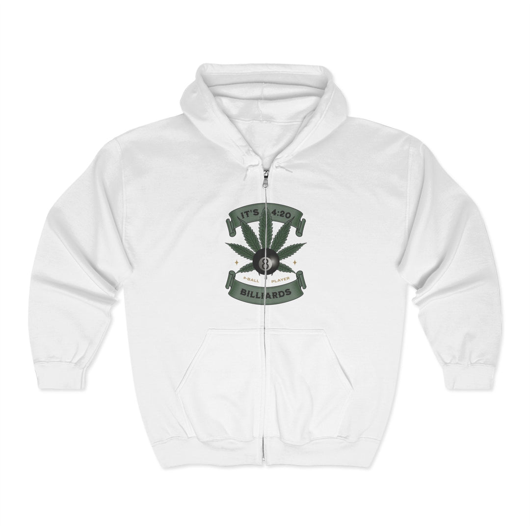 It's 4:20 - Billiards 8 Ball Player - Full Zip Hoodie - BFLY BILLIARDS