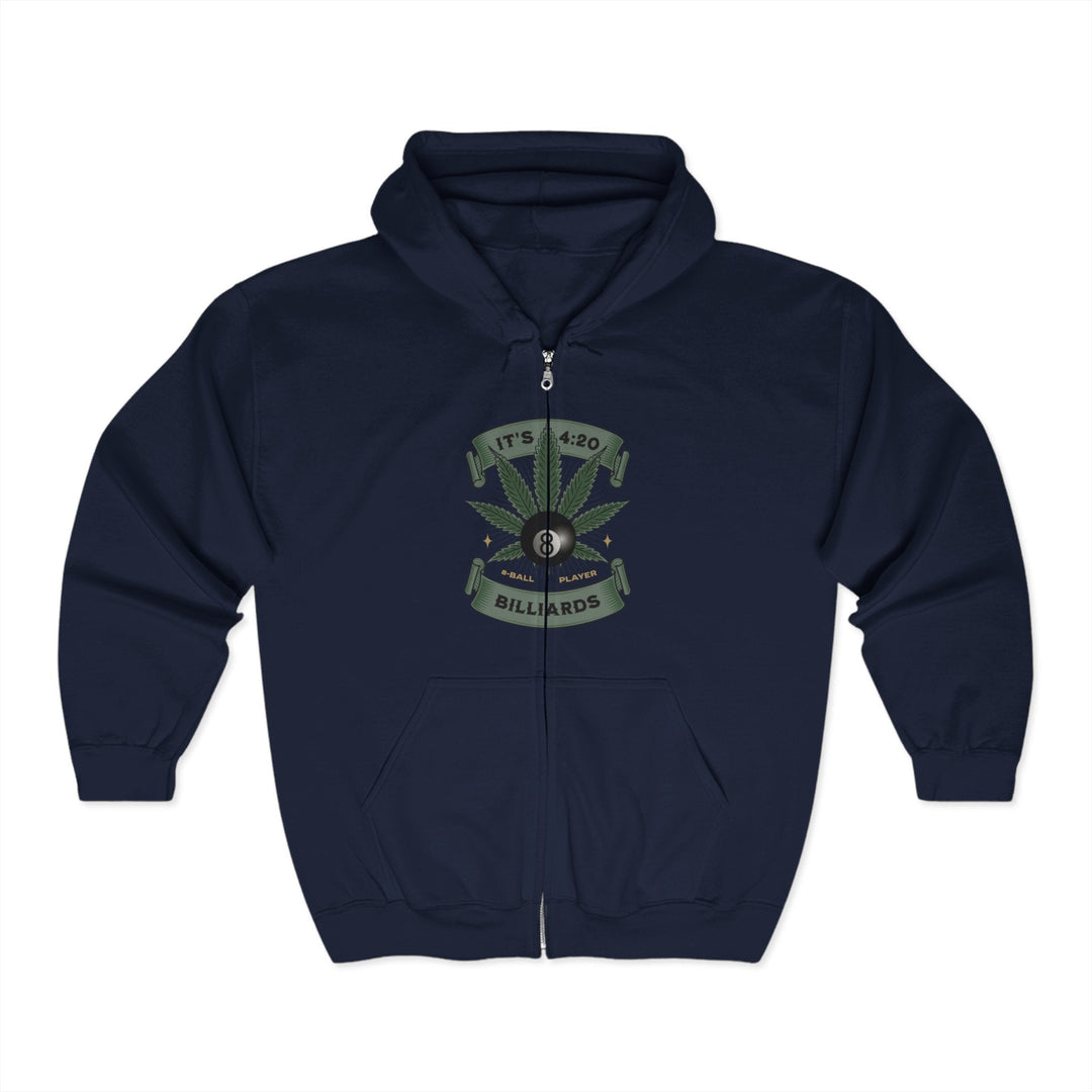 It's 4:20 - Billiards 8 Ball Player - Full Zip Hoodie - BFLY BILLIARDS