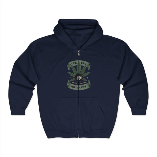 It's 4:20 - Billiards 8 Ball Player - Full Zip Hoodie - BFLY BILLIARDS