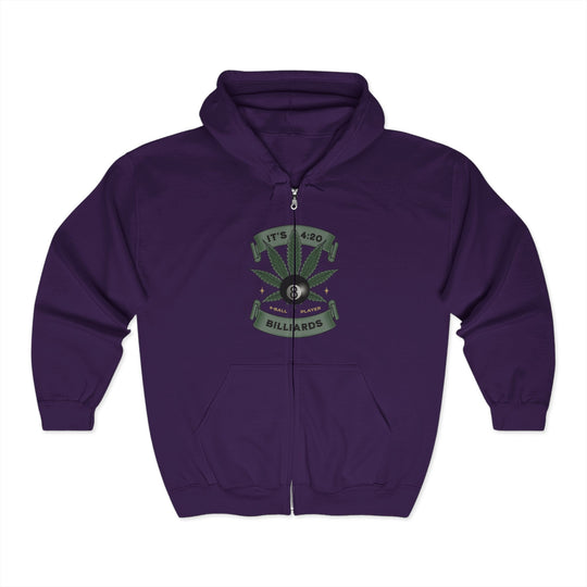 It's 4:20 - Billiards 8 Ball Player - Full Zip Hoodie - BFLY BILLIARDS