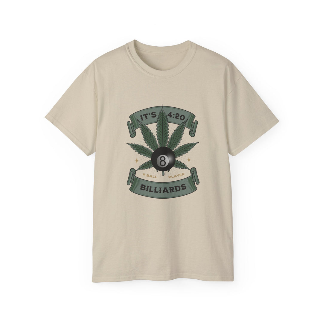 It's 4:20 - Billiards 8 Ball Player - Unisex Cotton T-Shirt - BFLY BILLIARDS