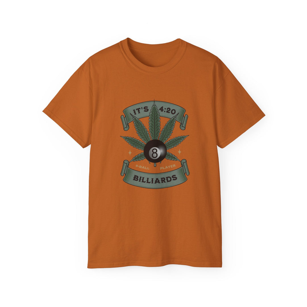 It's 4:20 - Billiards 8 Ball Player - Unisex Cotton T-Shirt - BFLY BILLIARDS