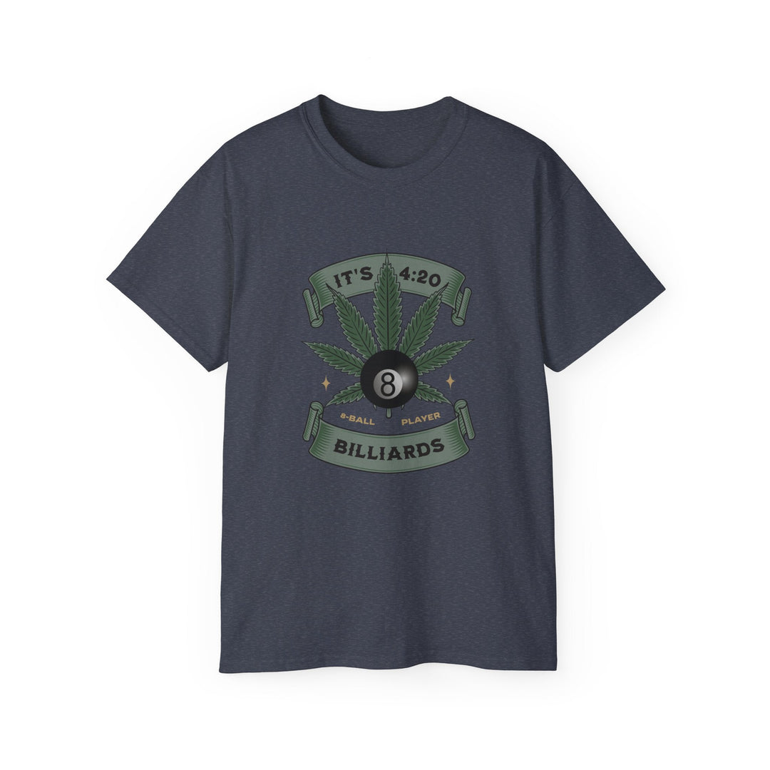 It's 4:20 - Billiards 8 Ball Player - Unisex Cotton T-Shirt - BFLY BILLIARDS