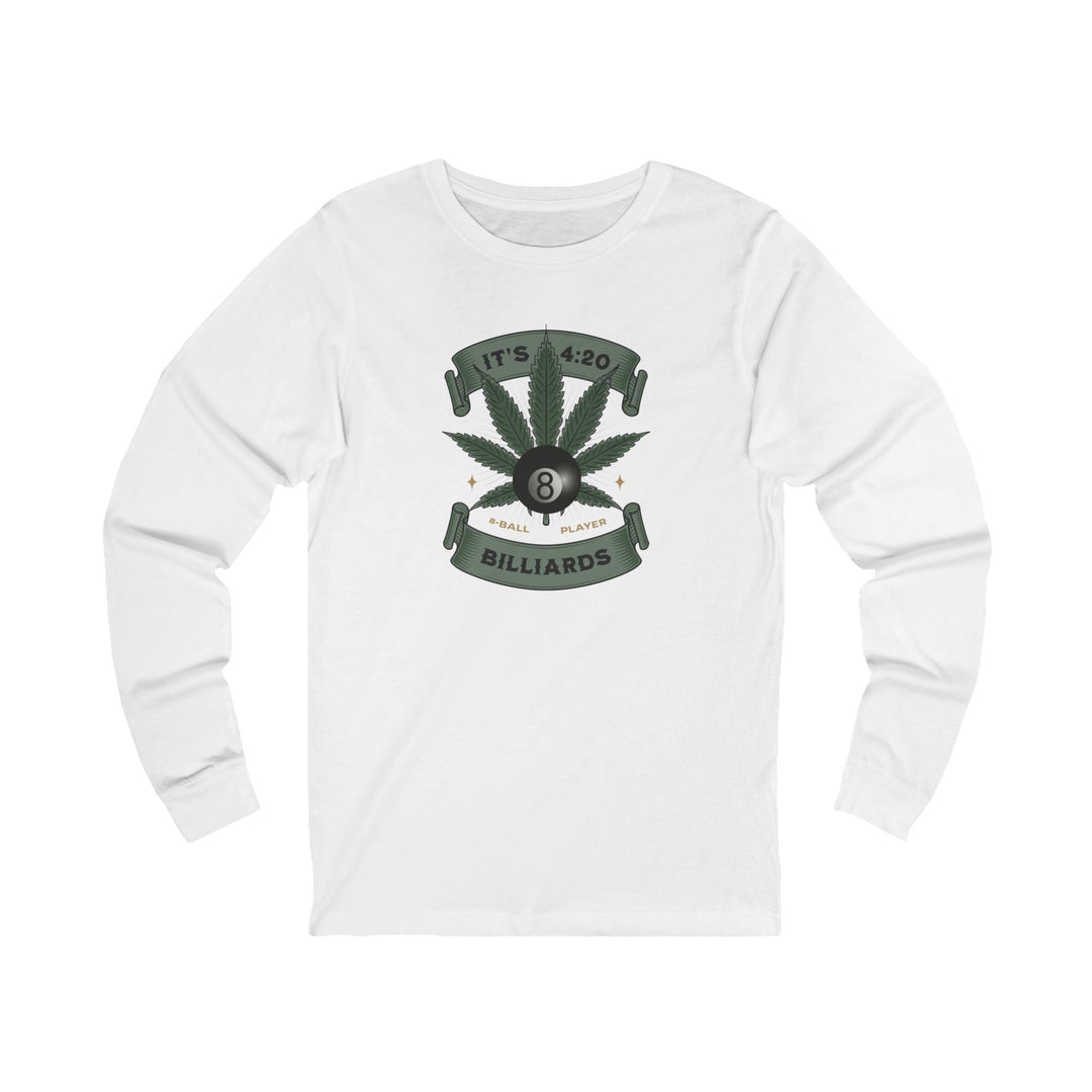 It's 4:20 - Billiards 8 Ball Player - Unisex Long Sleeve Tee - BFLY BILLIARDS