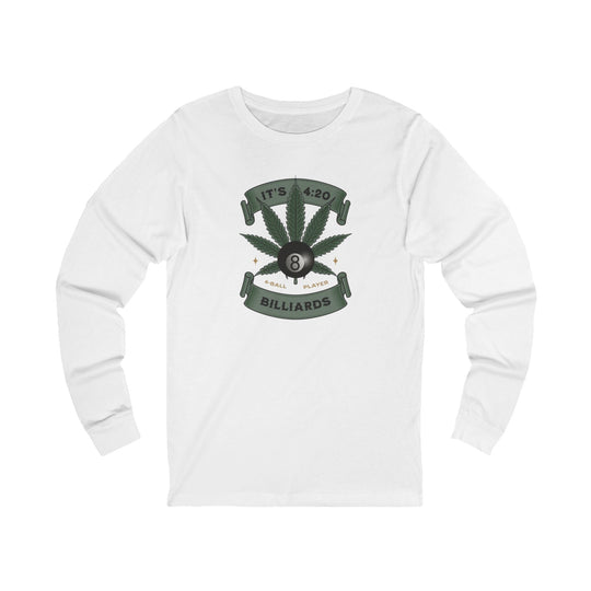 It's 4:20 - Billiards 8 Ball Player - Unisex Long Sleeve Tee - BFLY BILLIARDS