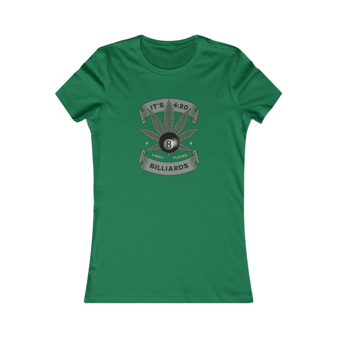 It's 4:20 - Billiards 8 Ball Player - Women's Fitted Tee - BFLY BILLIARDS