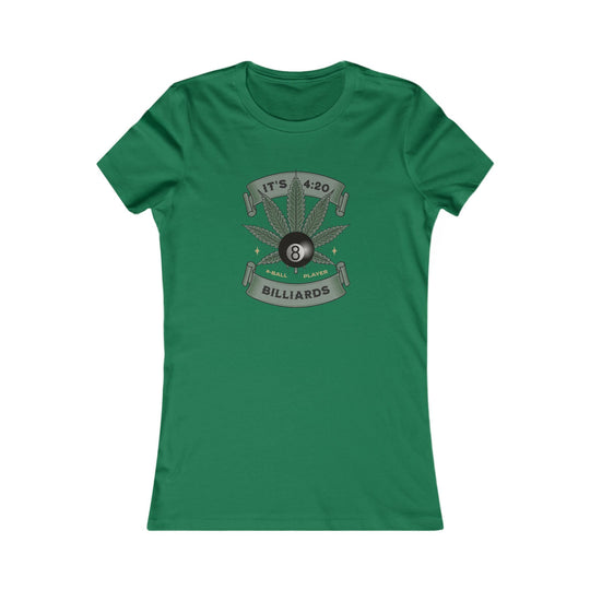 It's 4:20 - Billiards 8 Ball Player - Women's Fitted Tee - BFLY BILLIARDS