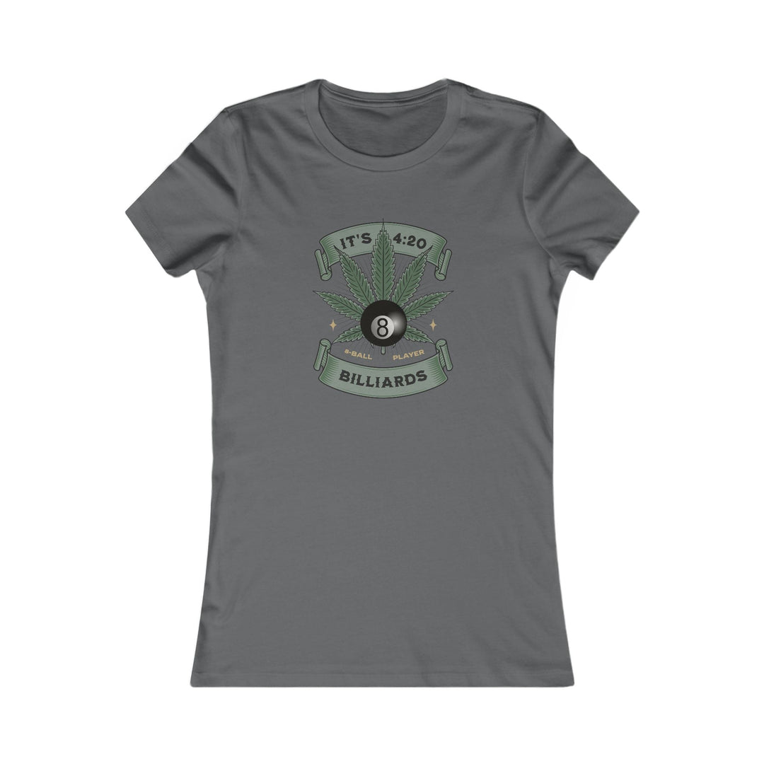 It's 4:20 - Billiards 8 Ball Player - Women's Fitted Tee - BFLY BILLIARDS