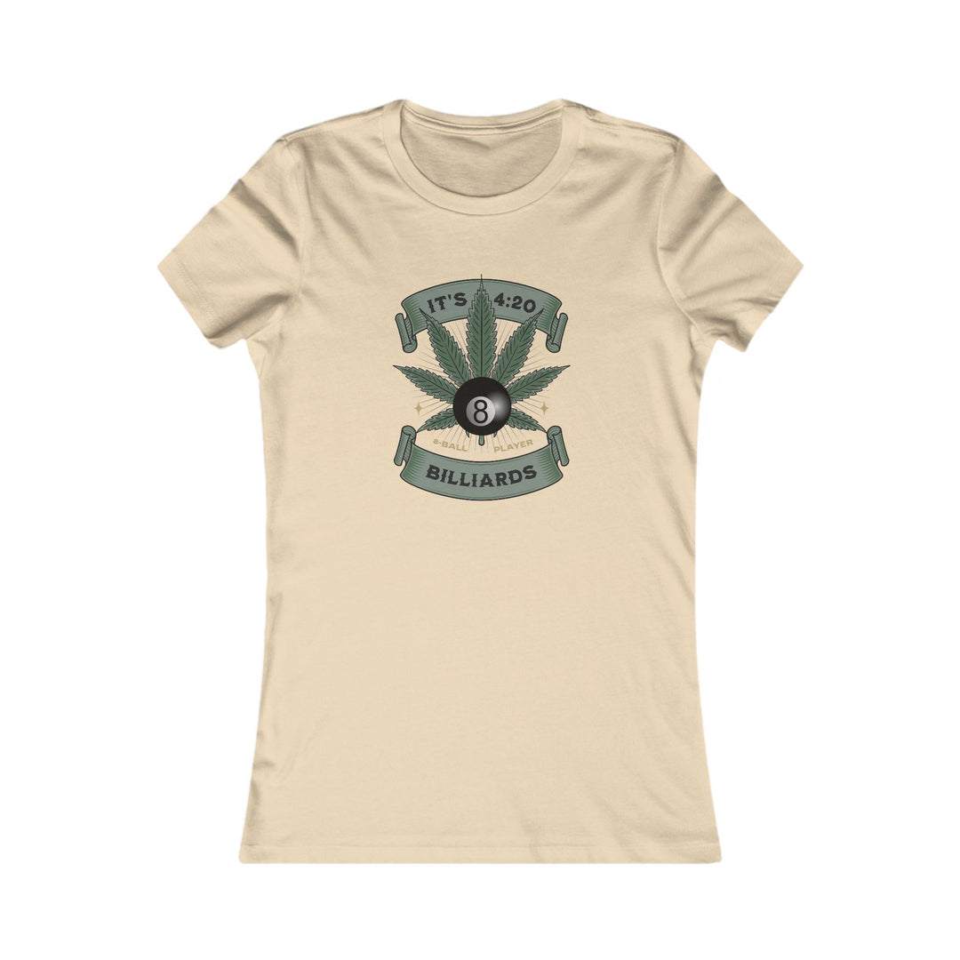 It's 4:20 - Billiards 8 Ball Player - Women's Fitted Tee - BFLY BILLIARDS