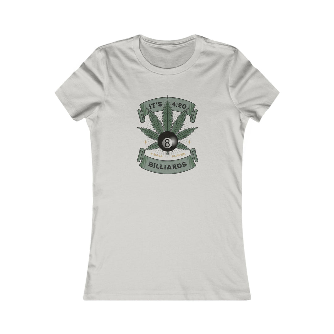 It's 4:20 - Billiards 8 Ball Player - Women's Fitted Tee - BFLY BILLIARDS