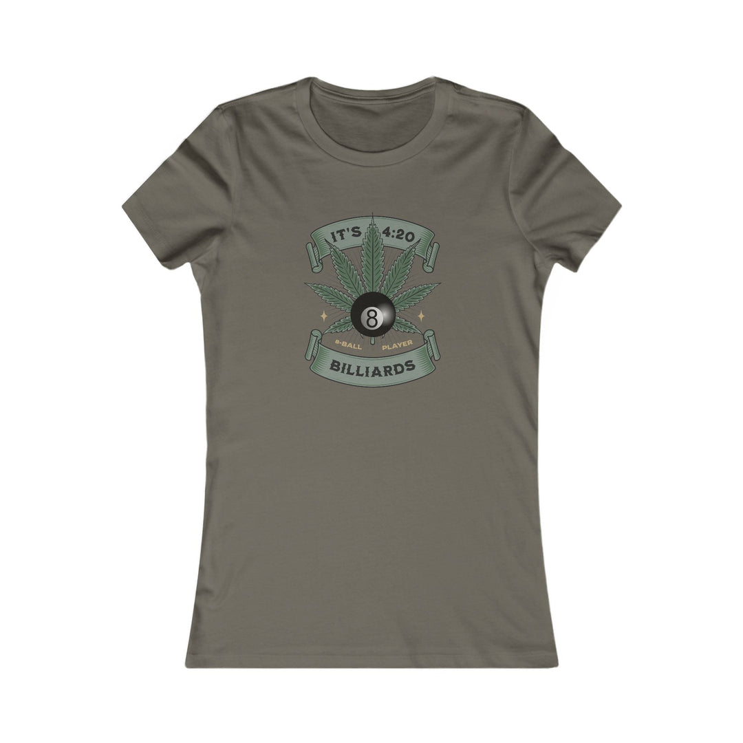 It's 4:20 - Billiards 8 Ball Player - Women's Fitted Tee - BFLY BILLIARDS