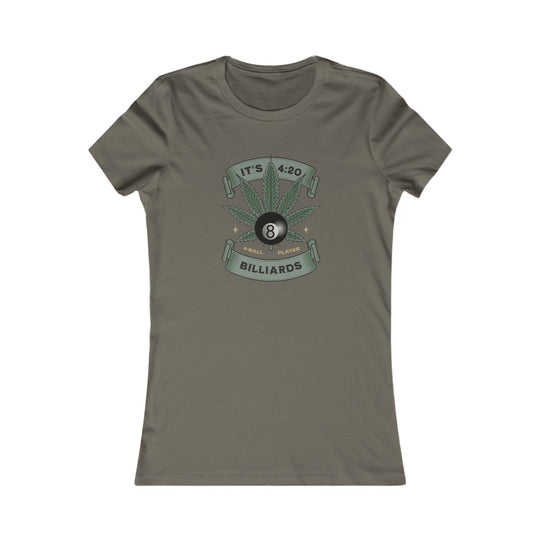 It's 4:20 - Billiards 8 Ball Player - Women's Fitted Tee - BFLY BILLIARDS