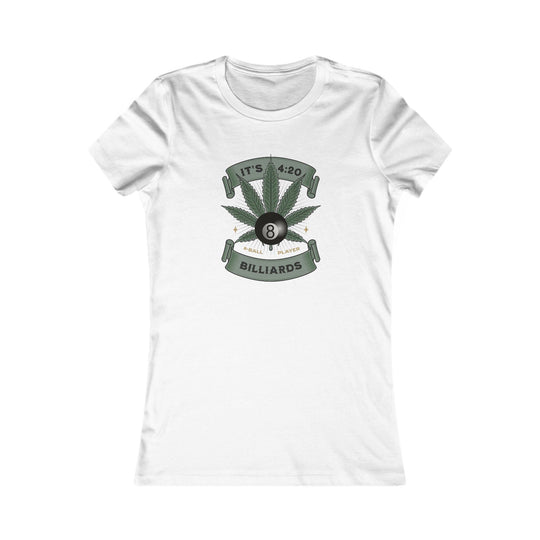 It's 4:20 - Billiards 8 Ball Player - Women's Fitted Tee - BFLY BILLIARDS