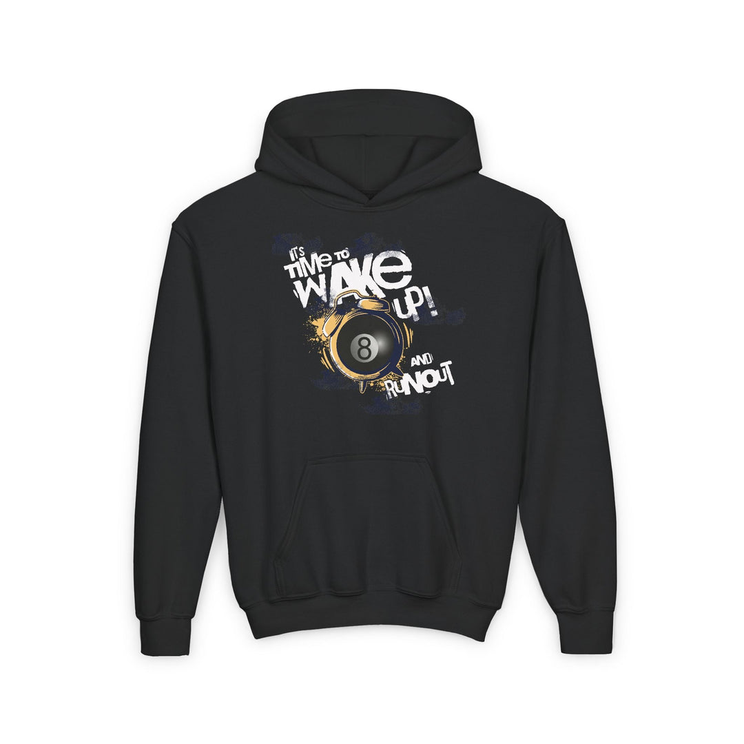 It's time to wake up and run out! - Unisex Youth Pullover Hoodie - BFLY BILLIARDS
