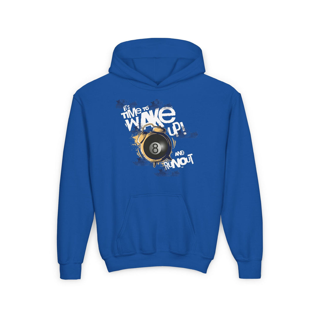 It's time to wake up and run out! - Unisex Youth Pullover Hoodie - BFLY BILLIARDS
