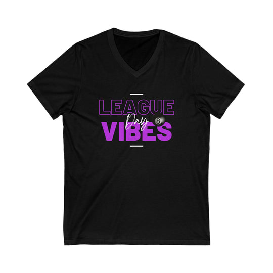 League Day Vibes - Unisex V - Neck Tee - BFLY BILLIARDS