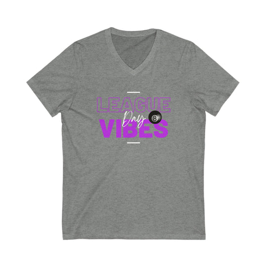 League Day Vibes - Unisex V - Neck Tee - BFLY BILLIARDS