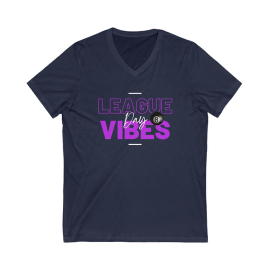 League Day Vibes - Unisex V - Neck Tee - BFLY BILLIARDS