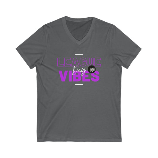 League Day Vibes - Unisex V - Neck Tee - BFLY BILLIARDS