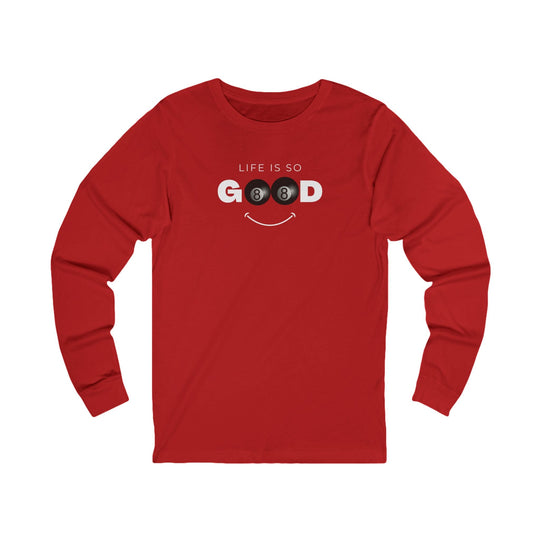 Life is So Good - 8 Ball - Unisex Long Sleeve Tee - BFLY BILLIARDS