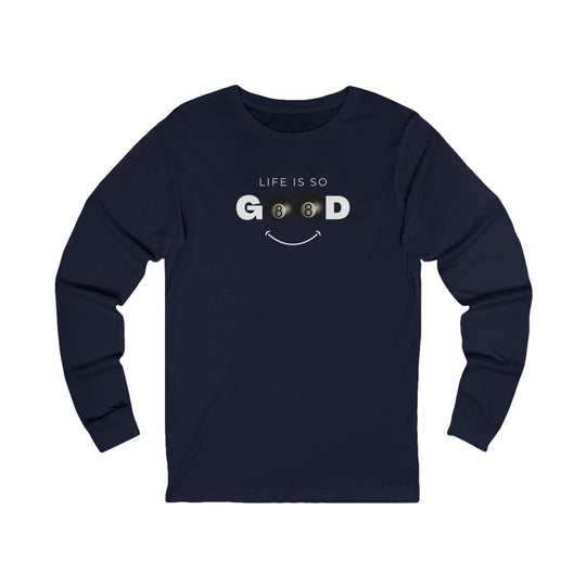 Life is So Good - 8 Ball - Unisex Long Sleeve Tee - BFLY BILLIARDS