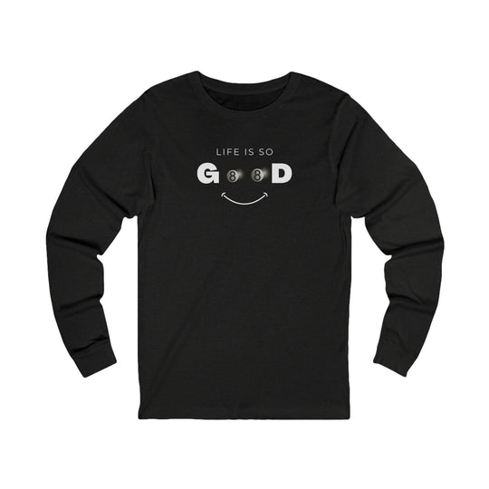 Life is So Good - 8 Ball - Unisex Long Sleeve Tee - BFLY BILLIARDS
