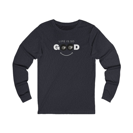 Life is So Good - 8 Ball - Unisex Long Sleeve Tee - BFLY BILLIARDS