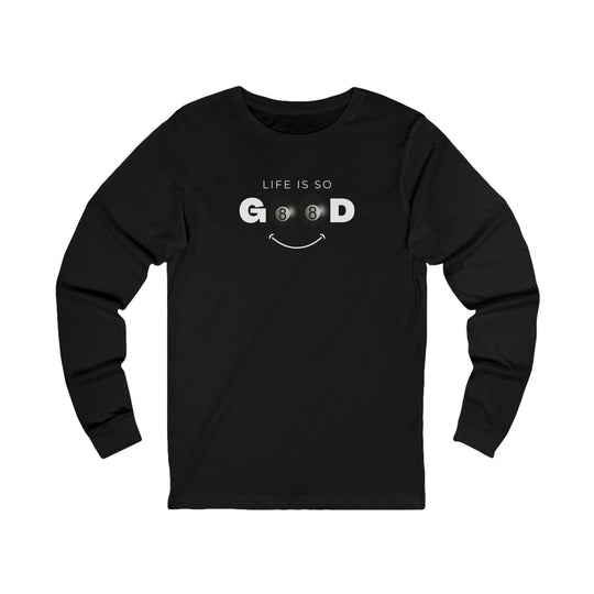 Life is So Good - 8 Ball - Unisex Long Sleeve Tee - BFLY BILLIARDS
