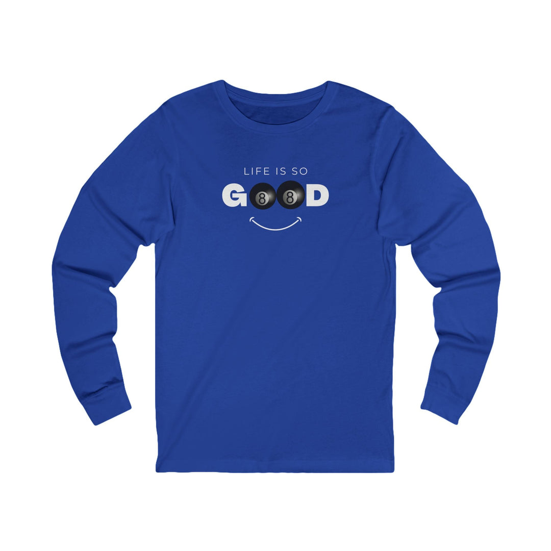 Life is So Good - 8 Ball - Unisex Long Sleeve Tee - BFLY BILLIARDS